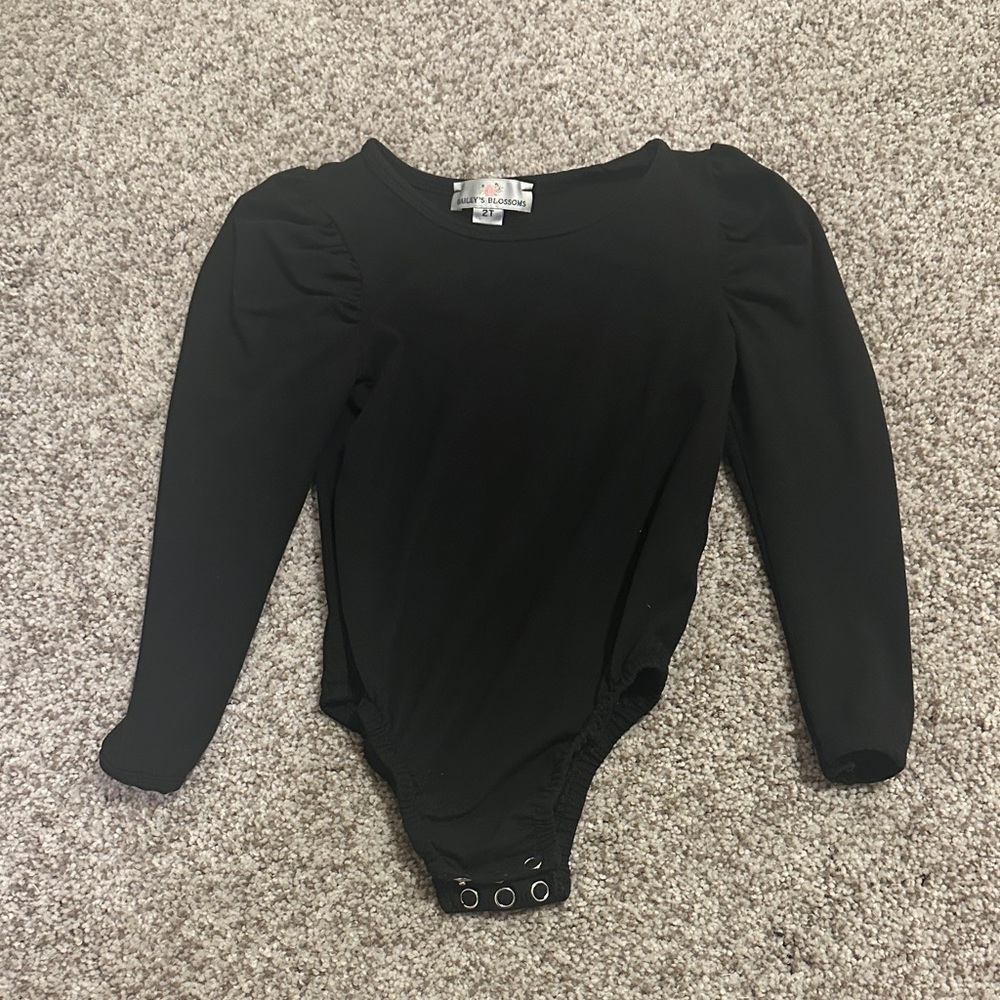 Black Long Sleeve Onesie